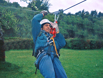 Zip line demonstration