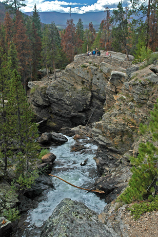 Adams Falls visitors view