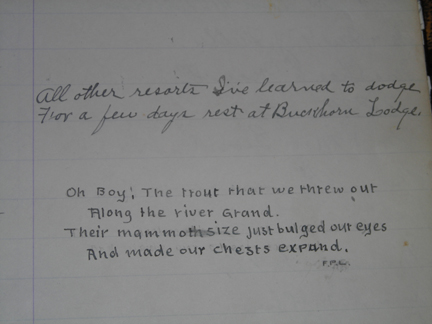 Guest book comments from 1917