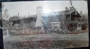 B&W photo of original lodge