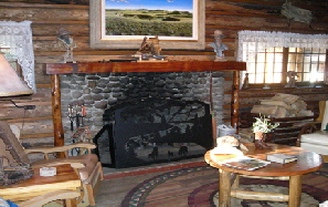 Living area of main lodge