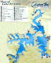 Map of Lake El Salto impoundment