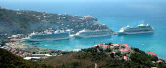 Popular cruise ship stop