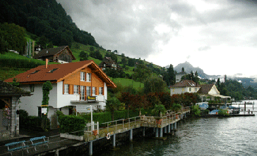 Lucerne waterfront in Switzerland