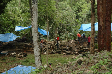 Archaeological dig at Lubaantum